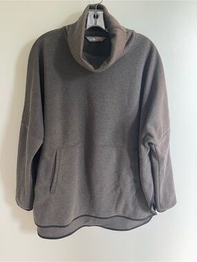 The North Face Women's Gray Funnel Neck Pullover Sweatshirt